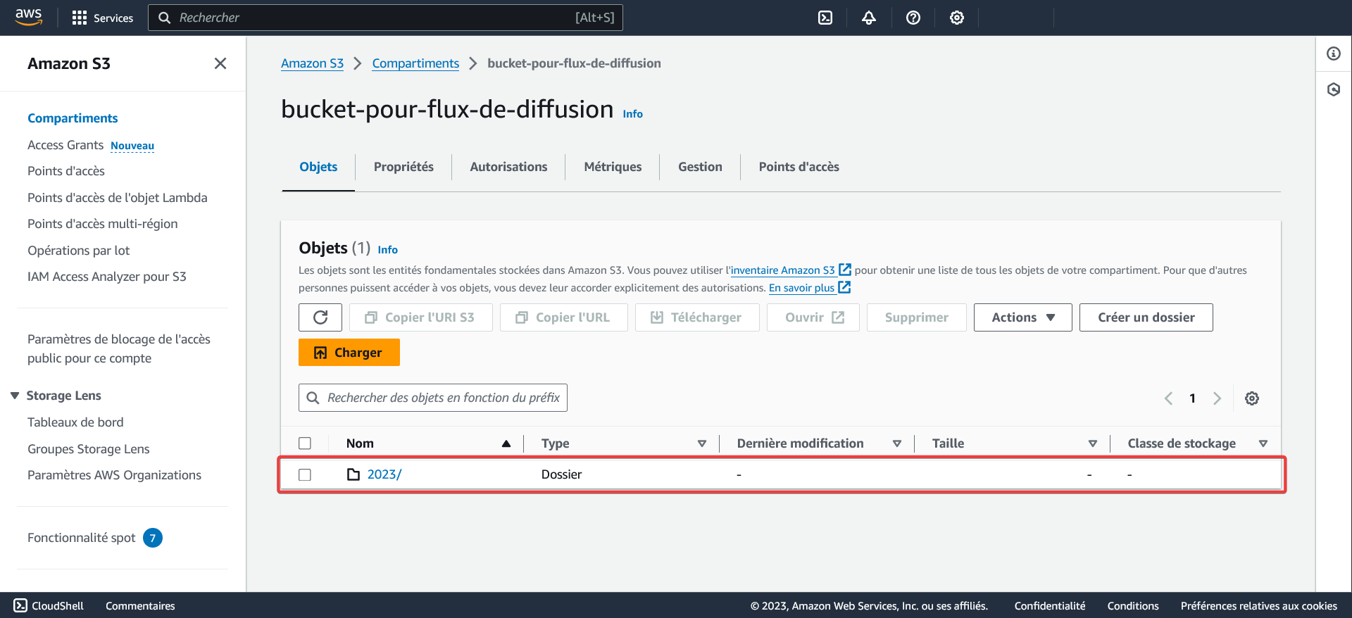 AWS - CloudWatch - Groupes de journaux - Filtres d'abonnement - Créer un filtre d'abonnement Kinesis Firehose