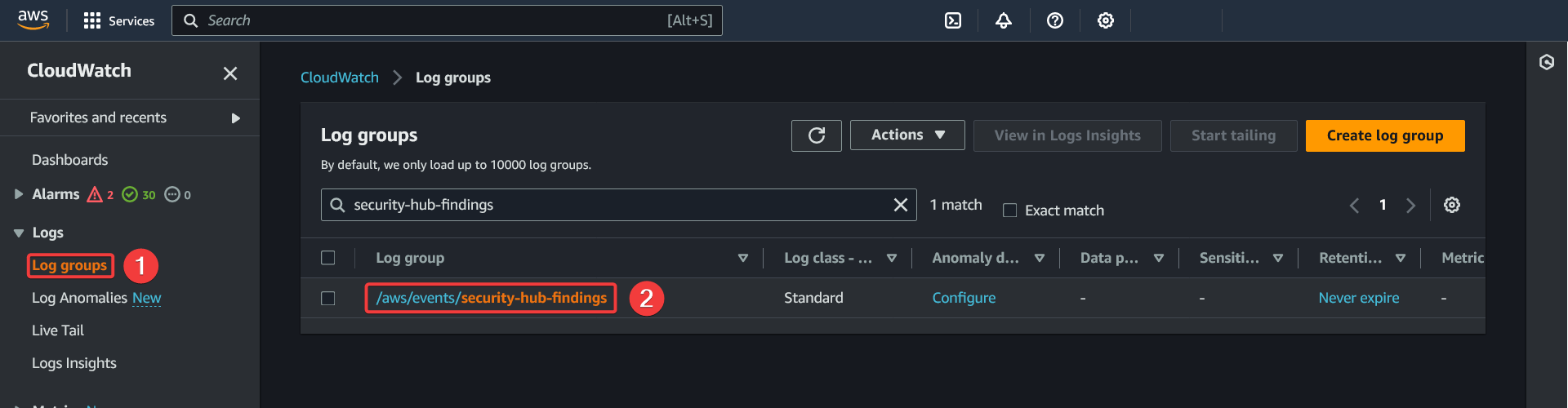 AWS - CloudWatch - Log Groups